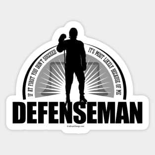 Hockey Defenseman Sticker